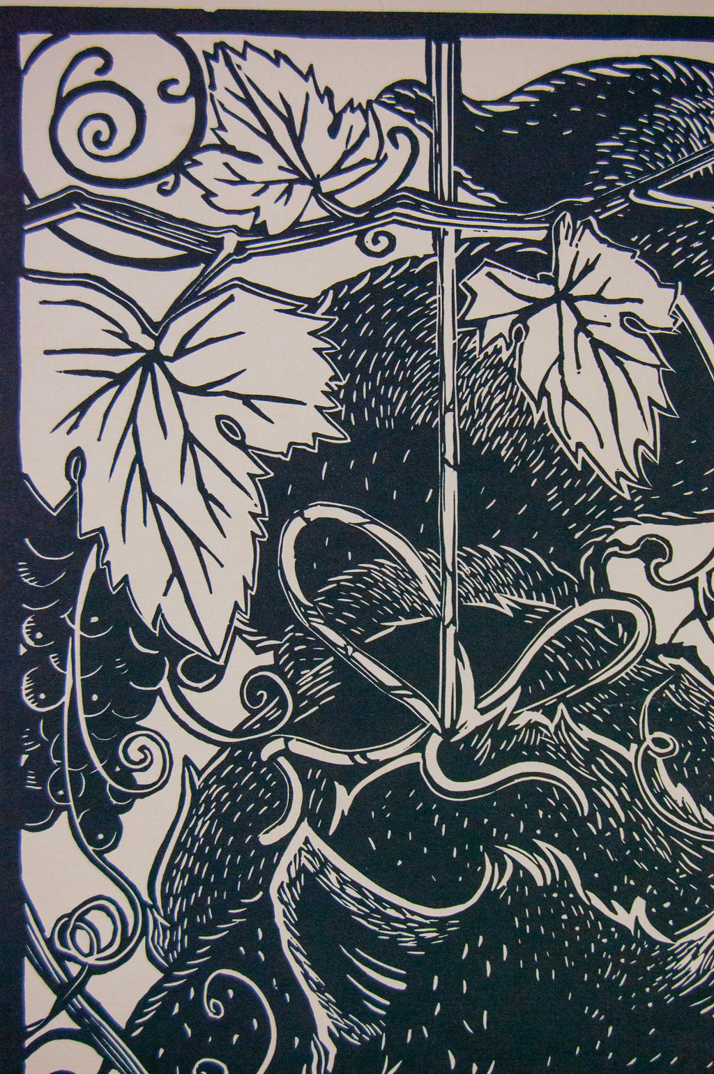 I have to - Linocut print 24x65cm